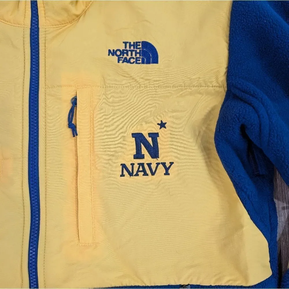 RARE! North Face Denali Jacket  Men's S Blue/Gold Naval Academy NWT Dead stock